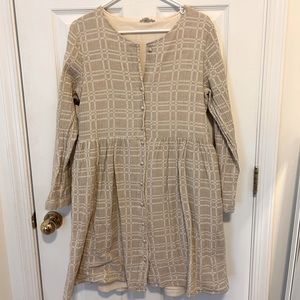 Hidden Alley Long Sleeve Button Dress